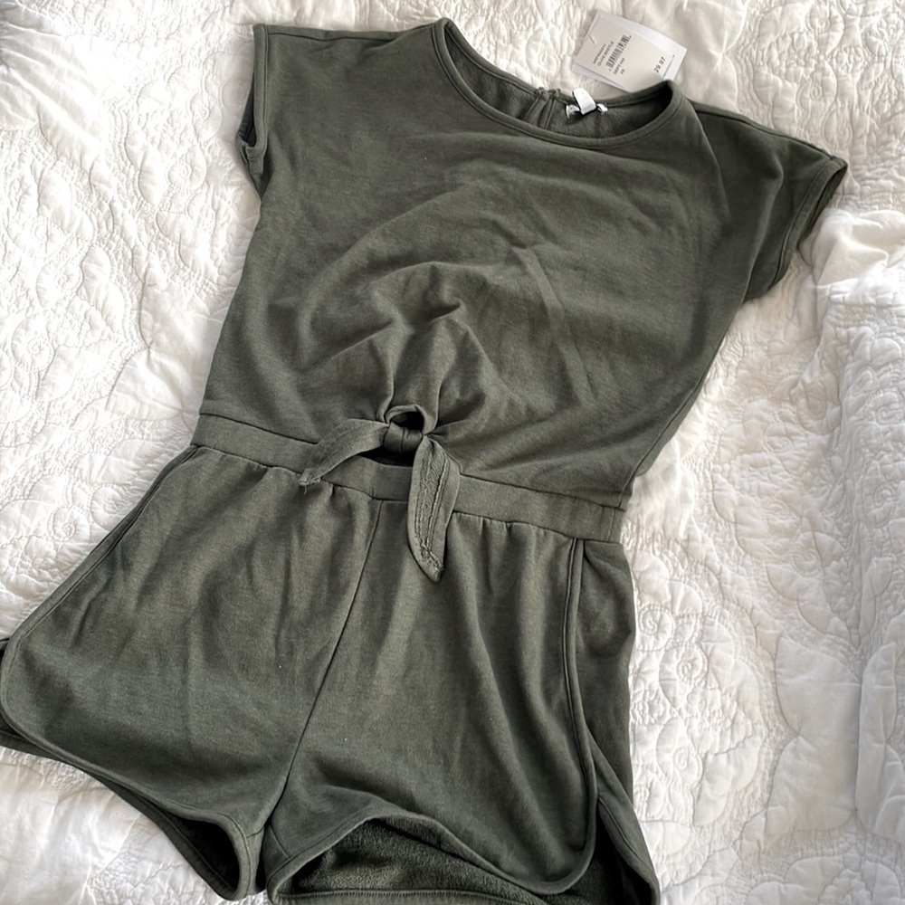 Love Fire shorts romper
